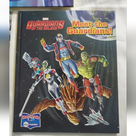 :* 5 MARVEL SPIDERMAN AVENGERS GUARDIANS Story Reader Me Reader Hardcover books - Picture 11 of 12